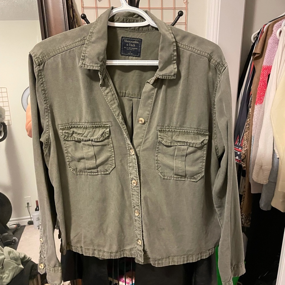 Abercrombie army blouse